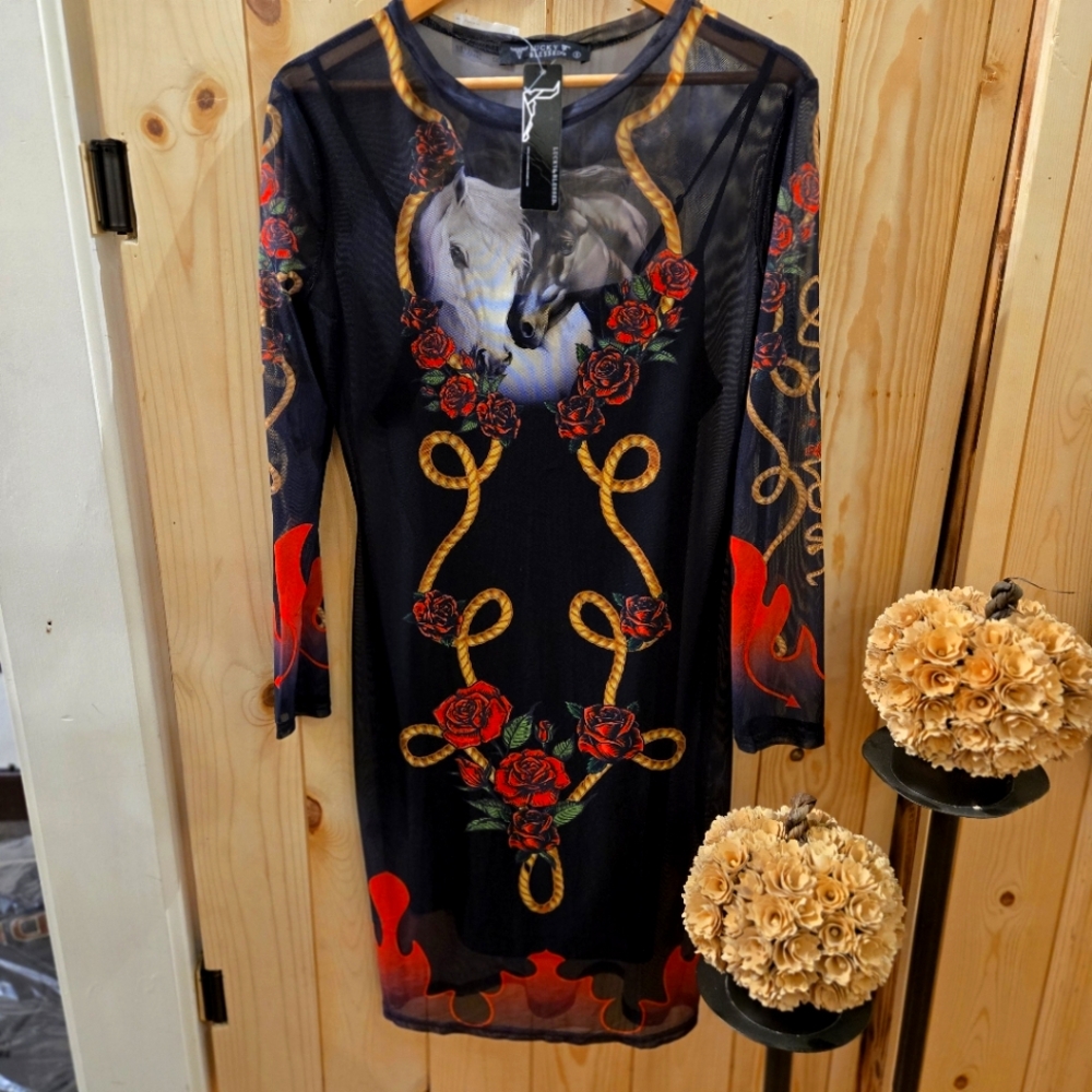 Lucky & Blessed Horse Print Dress